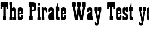 Font : Playbill (2) Custom Text : The Pirate Way Test your own text here Click to download or to view this font on a tshirt that can be custom printed in Bali